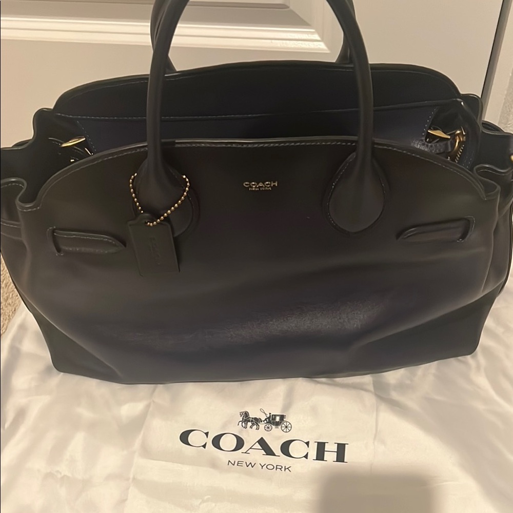 Coach Midnight Black empire Tote Bag 40